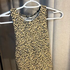 Hollister Black and Cream Knit Top